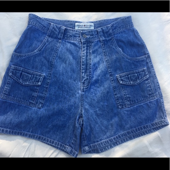 Faded Glory Pants - Faded Glory jean shorts size 10 .waist 14” flat